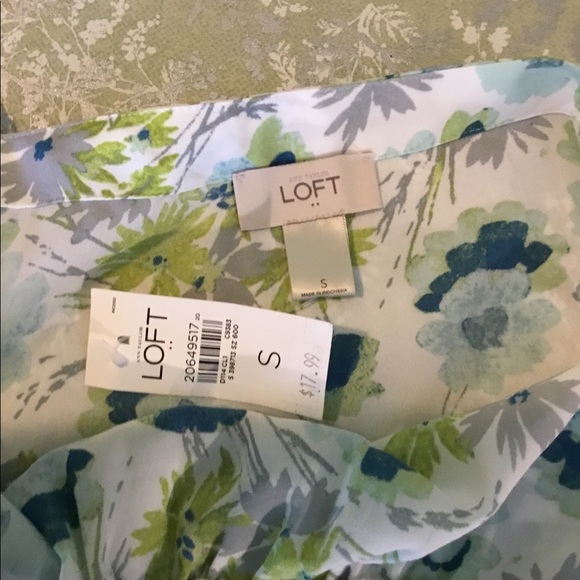 NWT Loft soft green floral camisole - Picture 6 of 7
